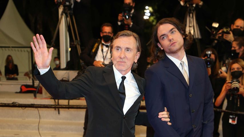 Tim Roth und sein Sohn Cormac bei einer Premiere