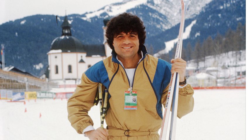 Costa Cordalis beim Skilanglauf in Seefeld 1985