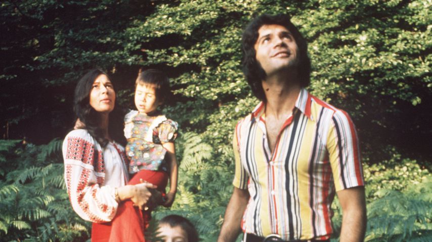 Costa Cordalis (r.) mit seiner Frau Ingrid und den Kindern 1977
