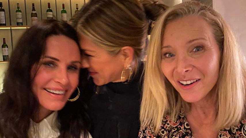 Courteney Cox, Jennifer Aniston und Lisa Kudrow im Januar 2020