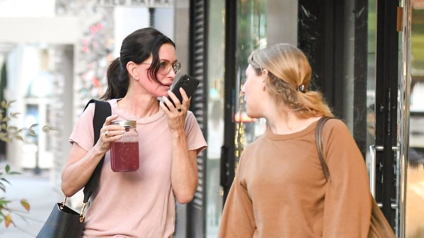 Courteney Cox mit einer Freundin, November 2019