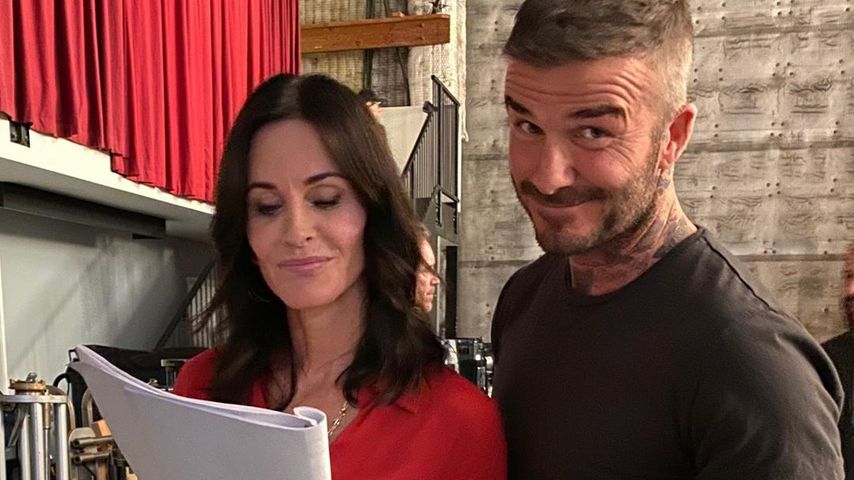 Courteney Cox und David Beckham