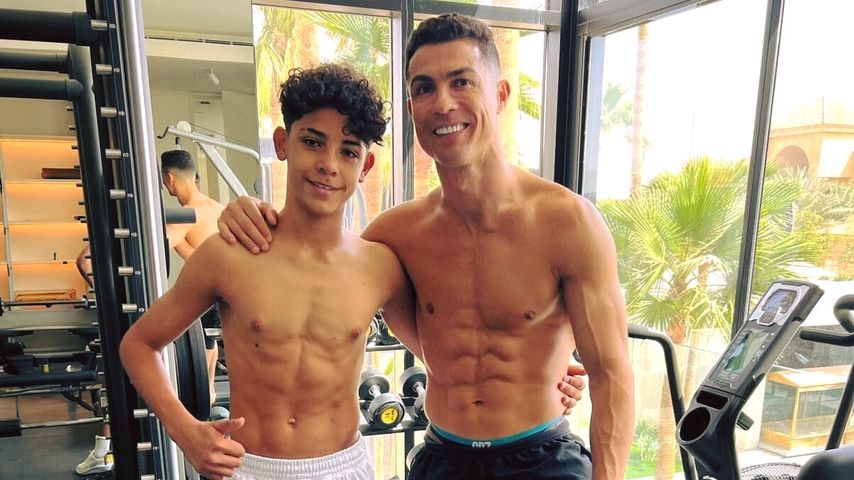 Cristiano Jr. und Cristiano Ronaldo