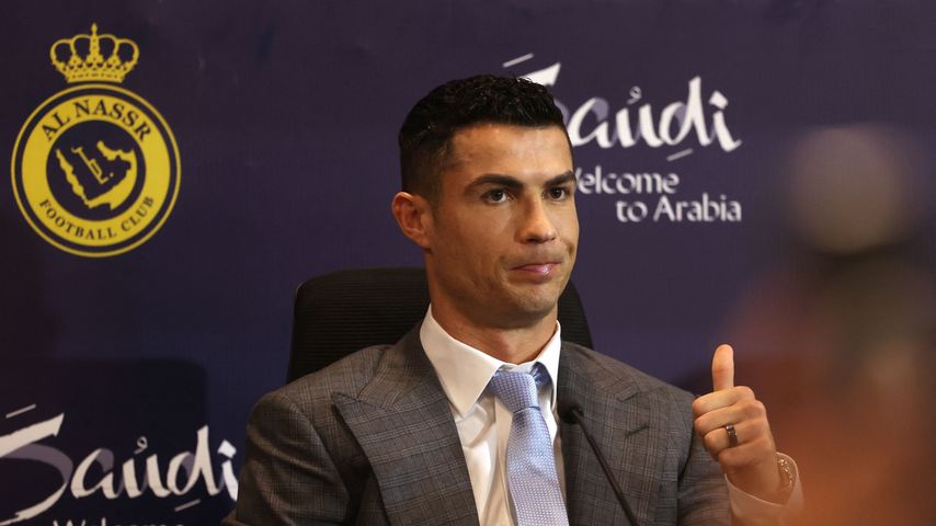 Cristiano Ronaldo bei einer Pressekonferenz