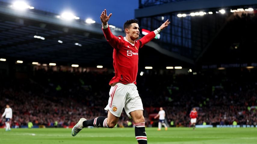 Cristiano Ronaldo beim Spiel von Manchester United gegen Tottenham Hotspur
