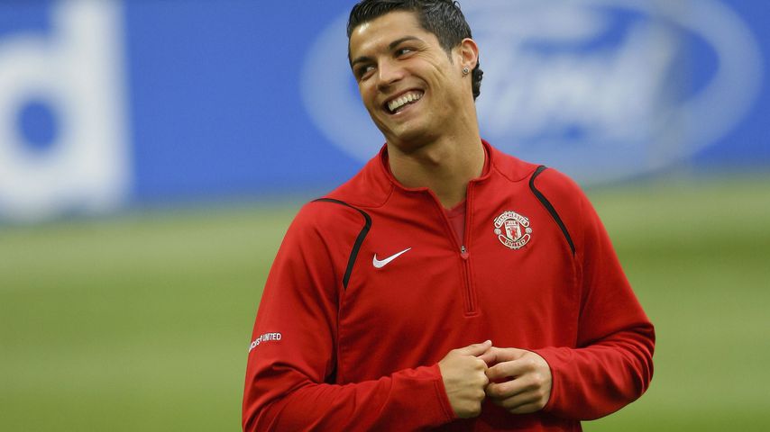 Cristiano Ronaldo bei einem Champions-League-Fußballspiel in Milan im Mai 2007
