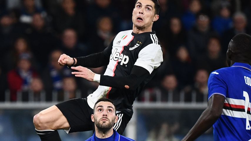 Cristiano Ronaldo bei seinem legendären Kopfballtor, Dezember 2019