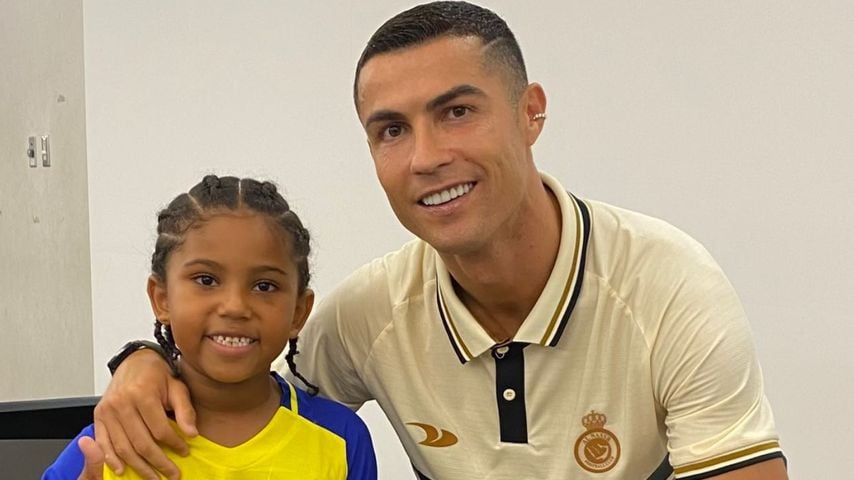 Cristiano Ronaldo mit Kim Kardashians Sohn Saint