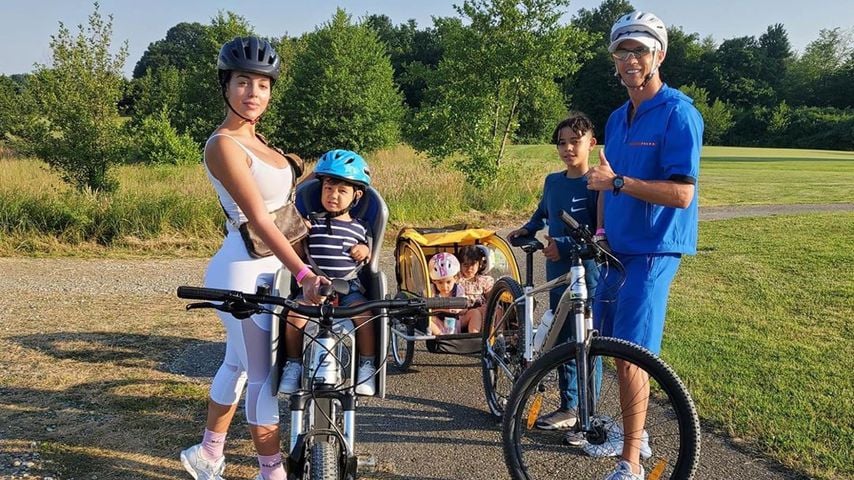 Cristiano Ronaldo mit seiner Familie