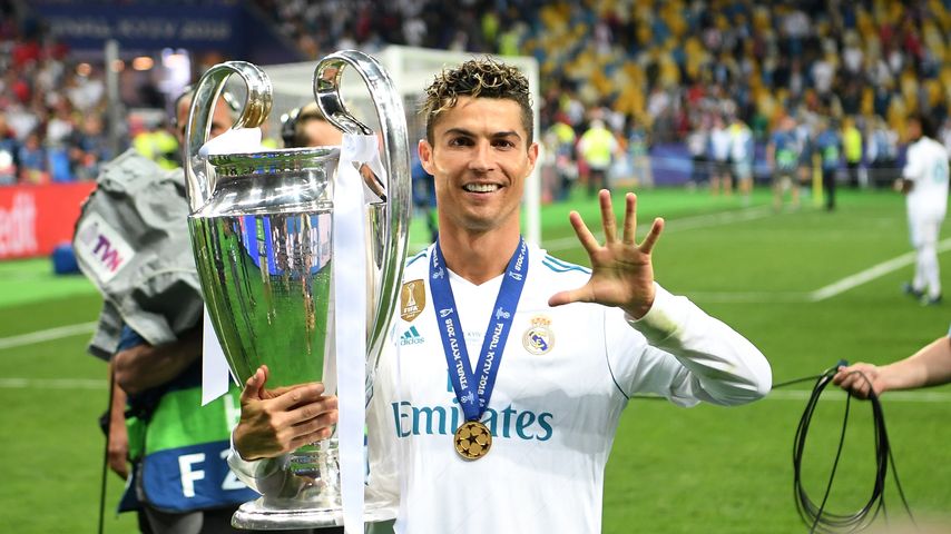 Cristiano Ronaldo nach dem Gewinn der Champions League, 2018