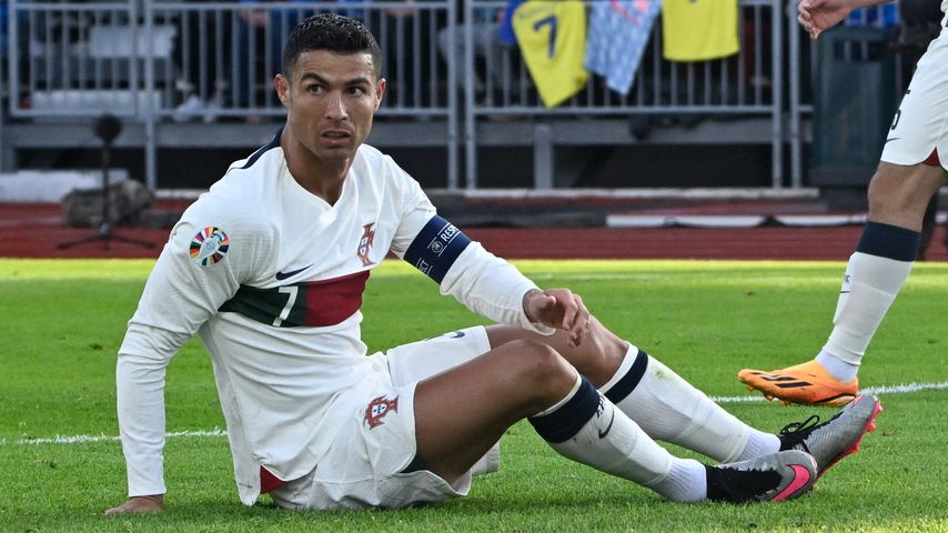 Cristiano Ronaldo beim Match Portugal gegen Island, 2023