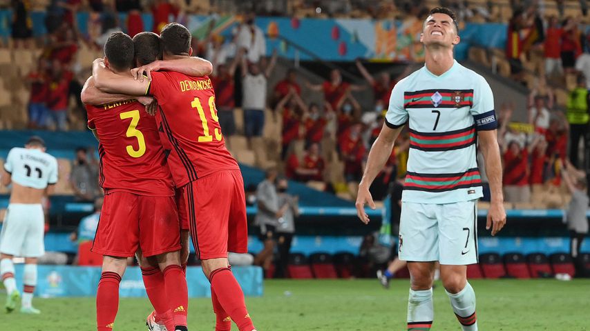 Cristiano Ronaldo beim EM-Achtelfinale in Sevilla im Juni 2021