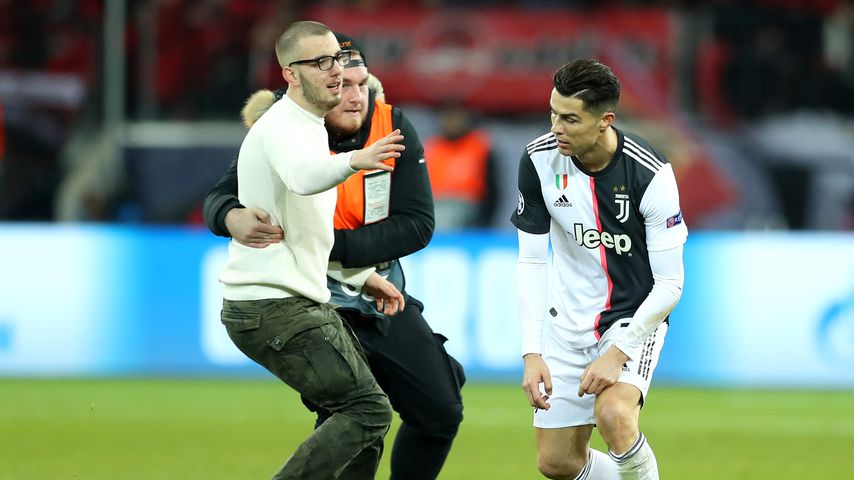Cristiano Ronaldo beim Spiel Bayer Leverkusen gegen Juventus Turin