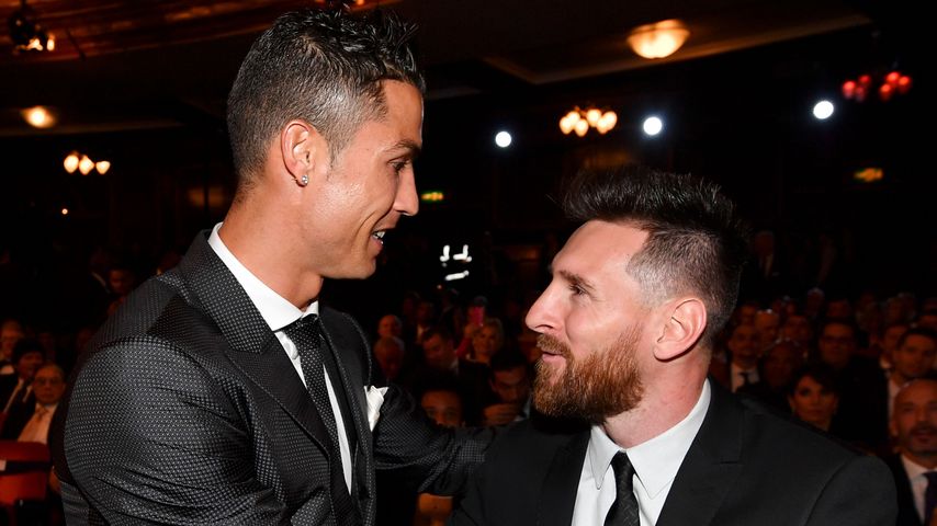 Cristiano Ronaldo und Lionel Messi bei der FIFA-Weltfußballer des Jahres-Wahl 2017 in London