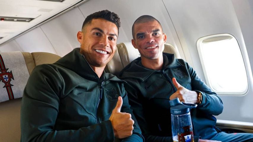 Cristiano Ronaldo und Mannschaftskollege Pepe