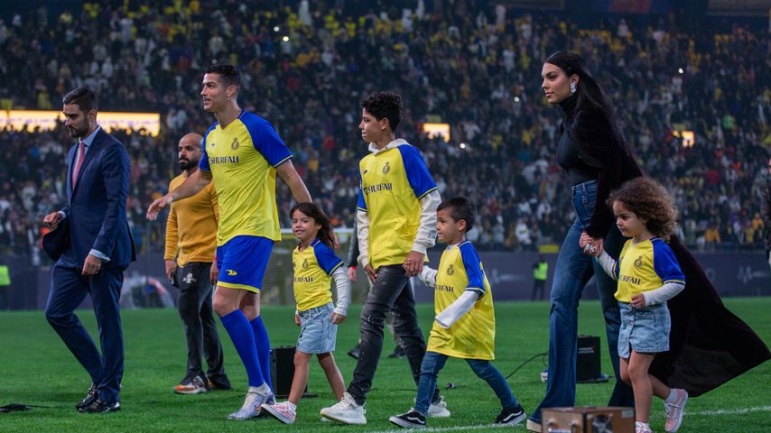 Cristiano Ronaldo und seine Familie im Januar 2023