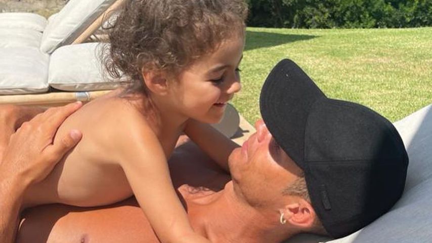 Cristiano Ronaldo und seine Tochter Alana Martina