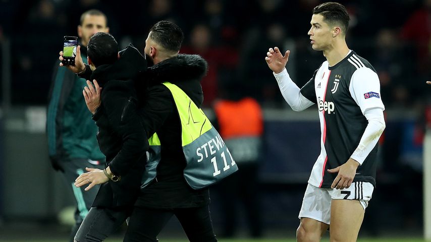 Cristiano Ronaldo beim Spiel Bayer Leverkusen gegen Juventus Turin 2019