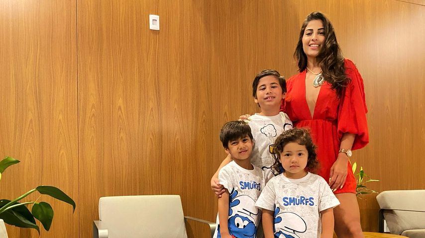 Cristina Vita Aranda mit ihren drei Kindern