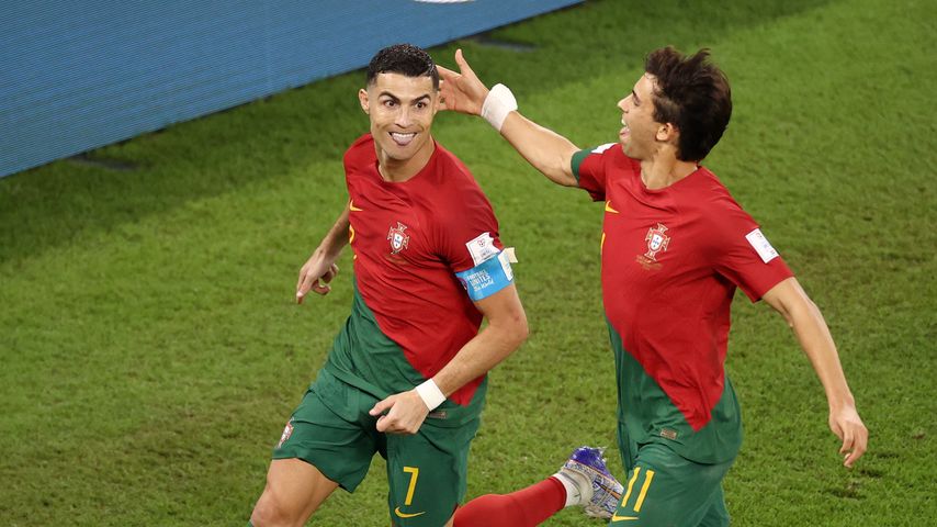 Cristiano Ronaldo und Joao Felix, portugiesische Nationalspieler