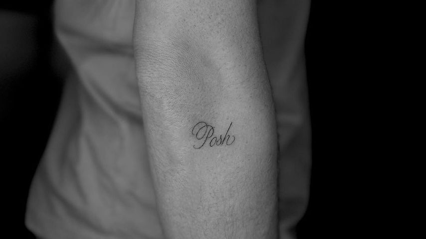Cruz Beckhams Tattoo für Victoria Beckham