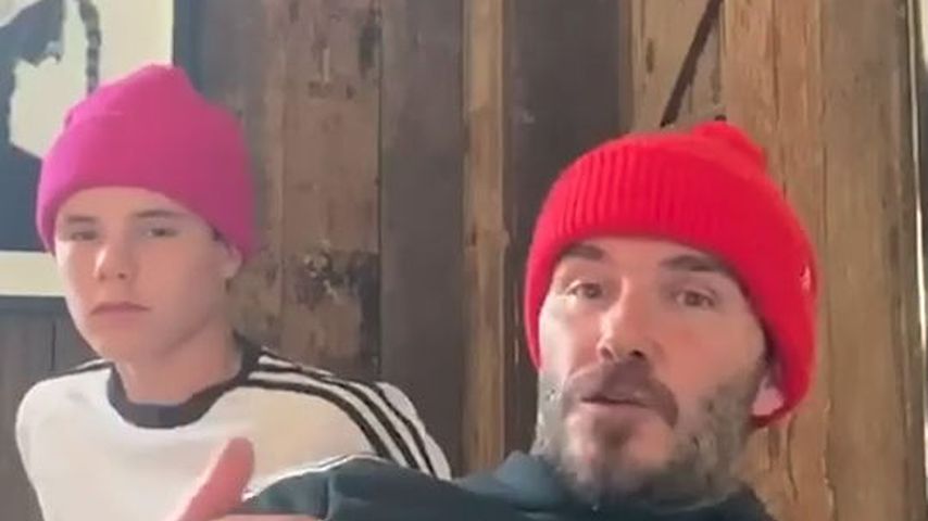 Fitte Familie: Hier sporteln David Beckham und Sohn Cruz!