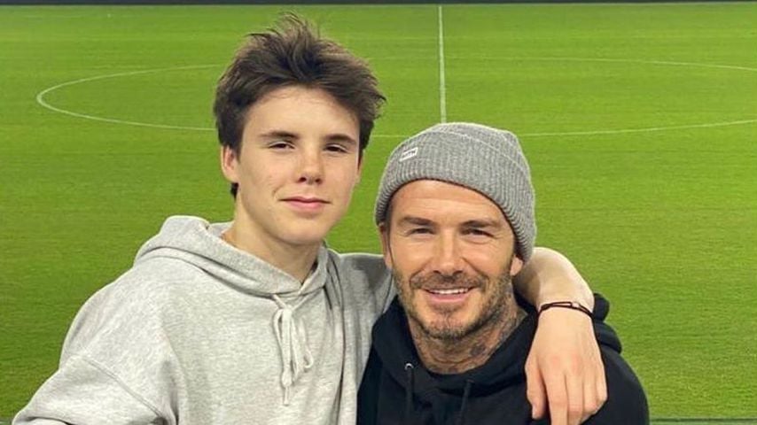 Cruz Beckham und Ex-Fußballer David Beckham
