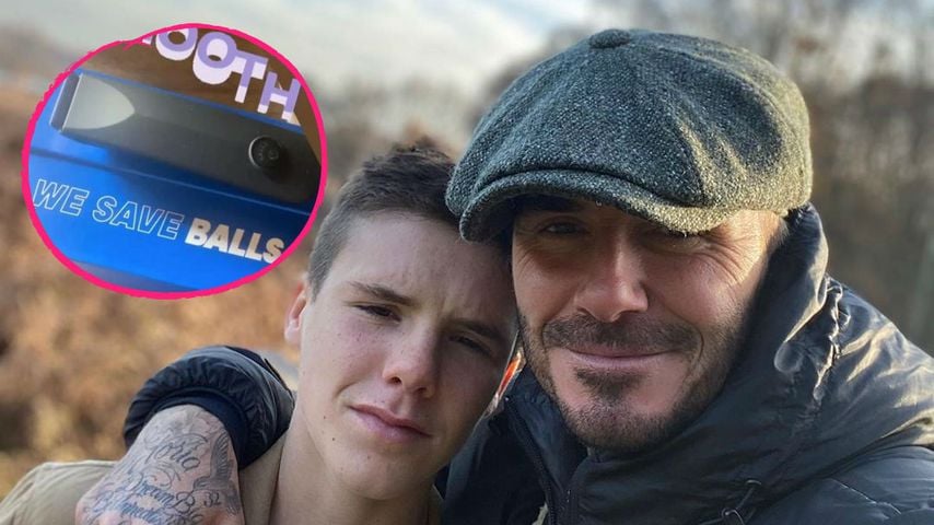 Cruz Beckham schenkt Papa David echt einen Hodensack-Trimmer