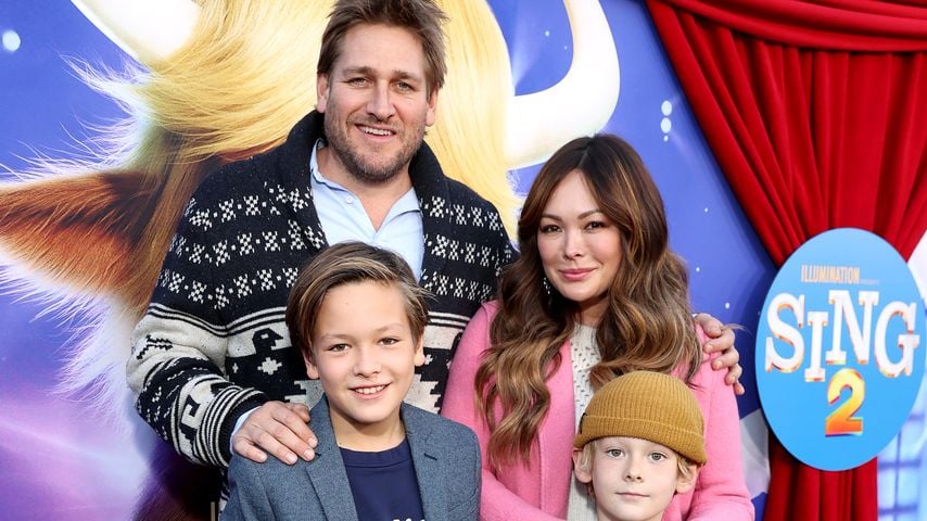 Curtis Stone und Lindsay Price mit Hudson Stone und Emerson Spencer bei der Premiere von "Sing 2" in Los Angeles, 2021