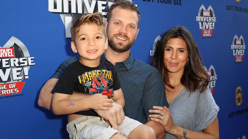 Cutter Dykstra und Jamie Lynn Sigler mit Sohn Beau