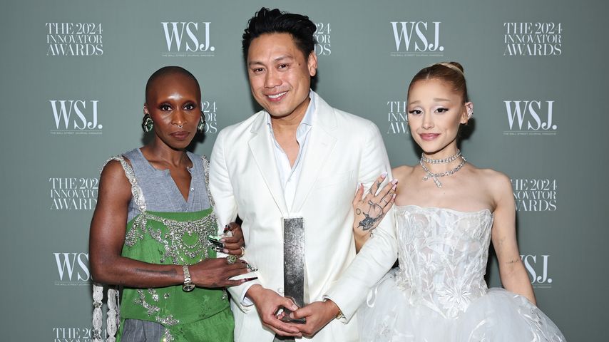 Cynthia Erivo, Jon M. Chu und Ariana Grande in New York City