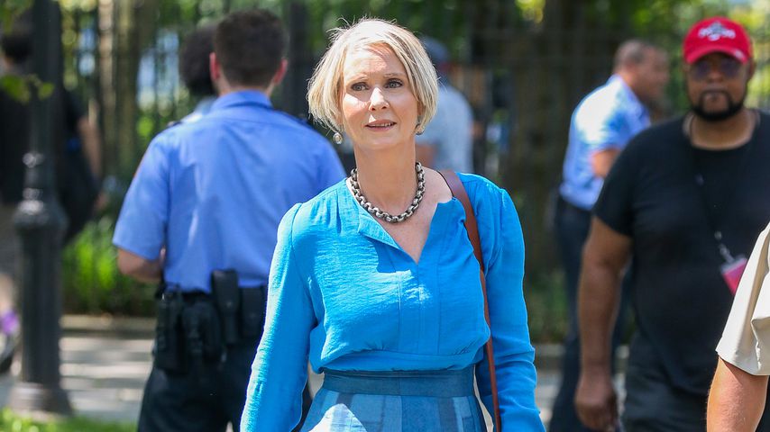 Cynthia Nixon am Set von "And Just Like That"