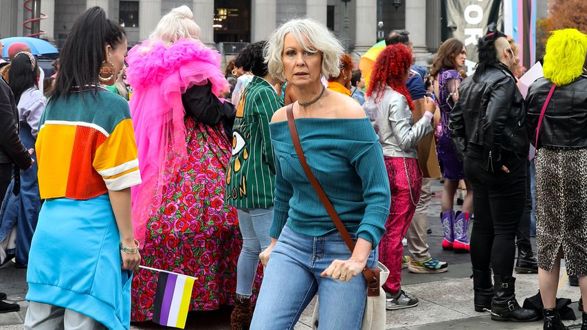Cynthia Nixon beim "And Just Like That"-Dreh, 2021
