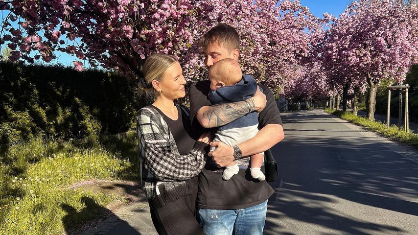 Dagi Bee mit ihrem Mann Eugen Kazakov und ihrem Sohn Nelio