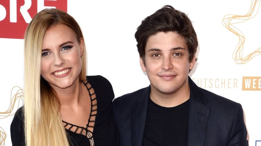 Dagi Bee und LionT bei der Verleihung des Deutschen Webvideopreises 2015 in Düsseldorf