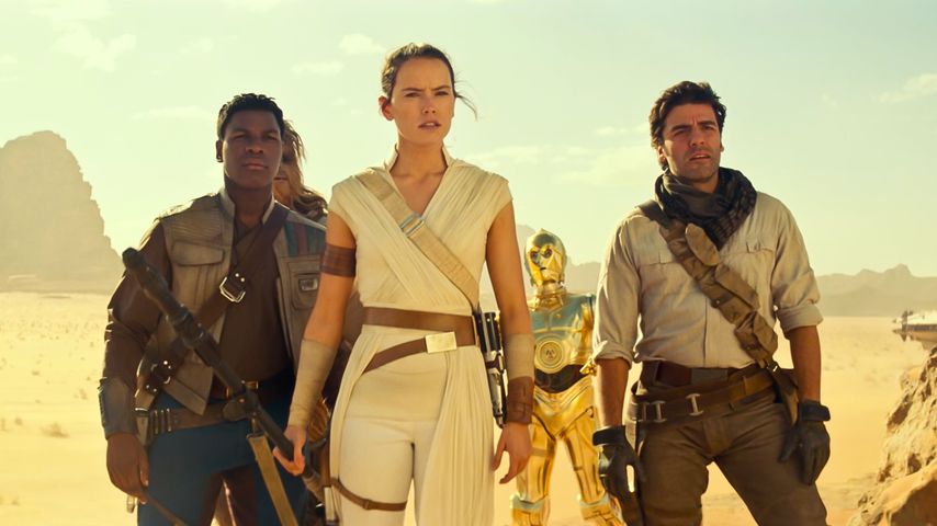 Daisy Ridley, Oscar Isaac und John Boyega in "Star Wars: Der Aufstieg Skywalkers"