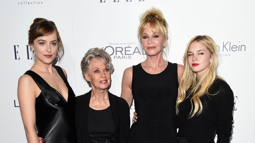 Dakota Johnson, Tippi Hedren, Melanie Griffith und Stella Banderas