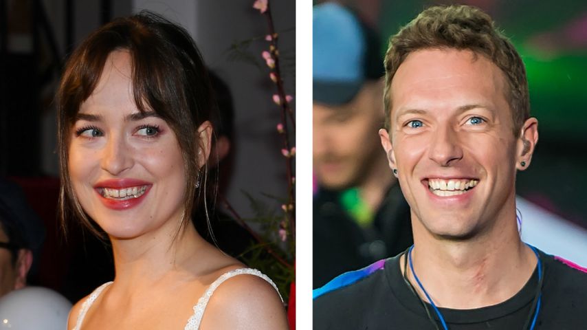 Seltene Fotos: Hier turteln Dakota Johnson und Chris Martin!