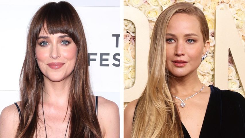 Collage: Dakota Johnson und Jennifer Lawrence