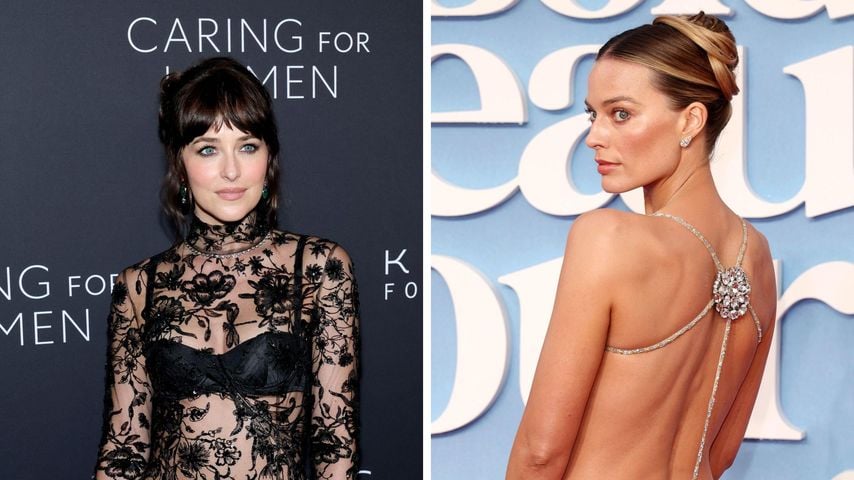 Dakota Johnson & Margot Robbie strahlen im Naked-Dress-Look