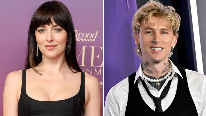 Collage: Dakota Johnson und MGK
