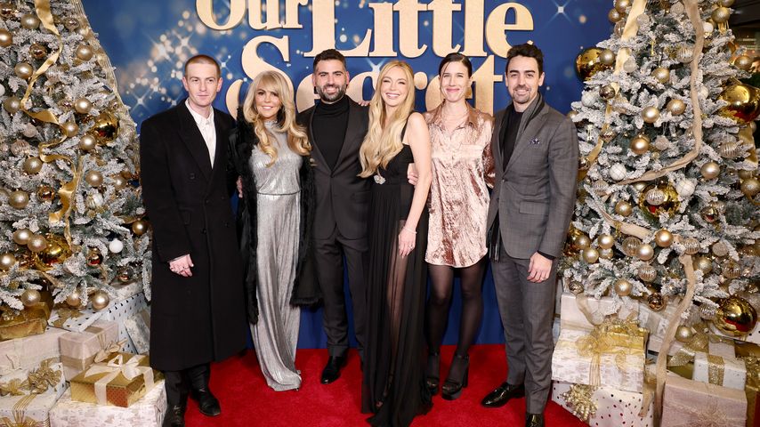 Dakota Lohan, Dina Lohan, Bader Shammas, Lindsay Lohan, Nina Ginsberg und Michael Lohan