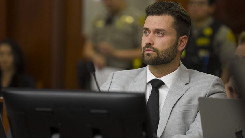 Dakota Mortensen bei einer Anhörung zu Schutzanordnungen zwischen Taylor Frankie Paul und Mortensen im Third District Courthouse, Salt Lake City