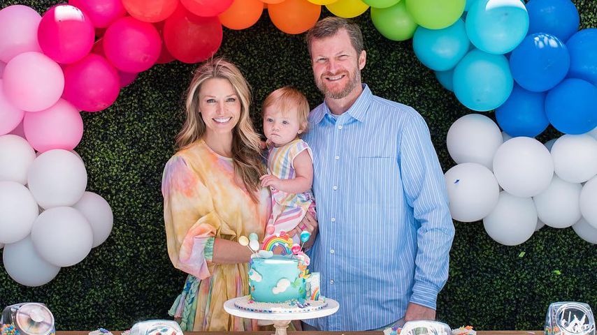 Dale Earnhardt Jr. (r.) mit Frau Amy und Tochter Isla