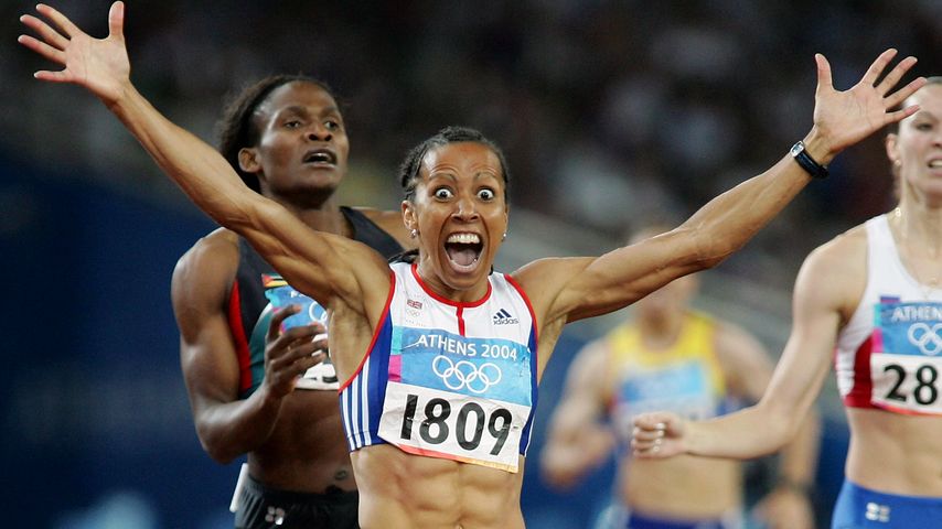 Dame Kelly Holmes bei den Olympischen Sommerspielen in Athen 2004