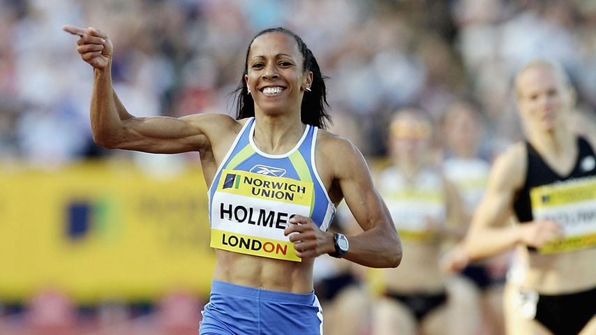 Dame Kelly Holmes bei einem Lauf im Juli 2004
