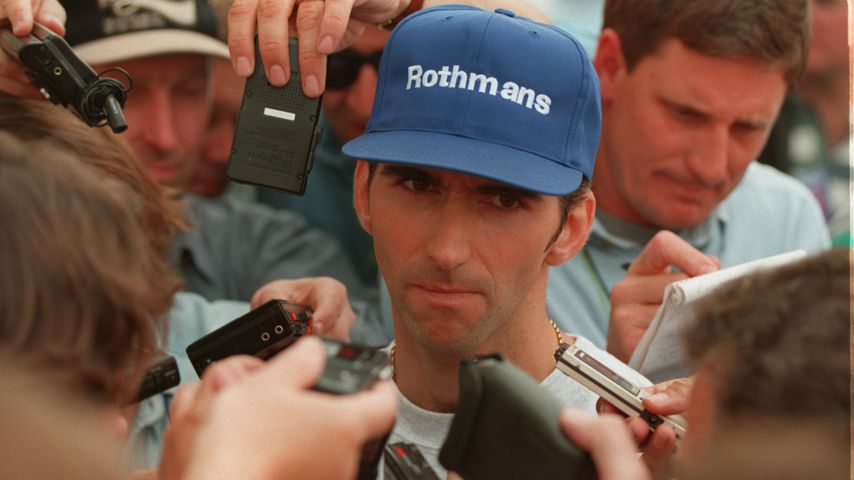 Damon Hill nach einem Formel-1-Rennen in Adelaide, 1994