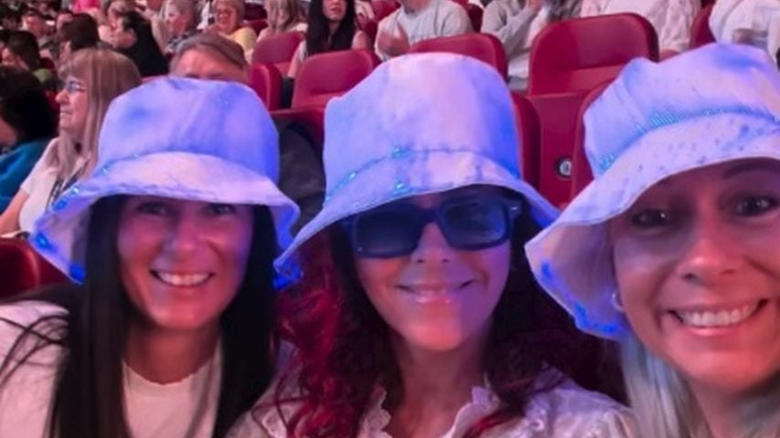 Dana Diekmeier mit ihren Begleiterinnen auf einem Backstreet Boys Konzert