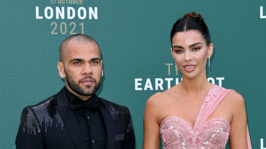 Dani Alves und Joana Sanz im Oktober 2021 in London