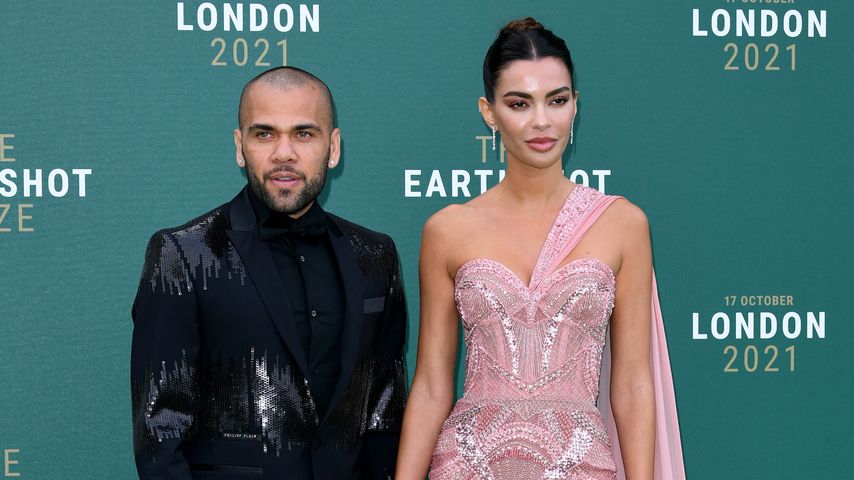 Dani Alves und Joana Sanz im Oktober 2021 in London